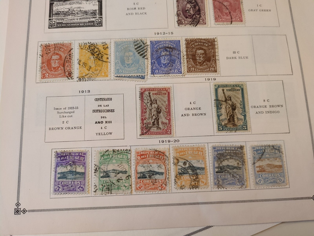 APC Z6436 Upper Volta Uraguay Scott internation pages and 260 stamps