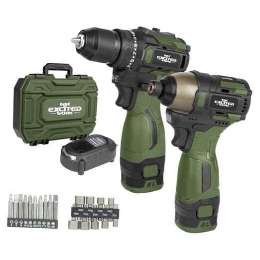 17V Brushless Screwdriver Drill Set, 17V Brushless Screwdriver & Drill Set