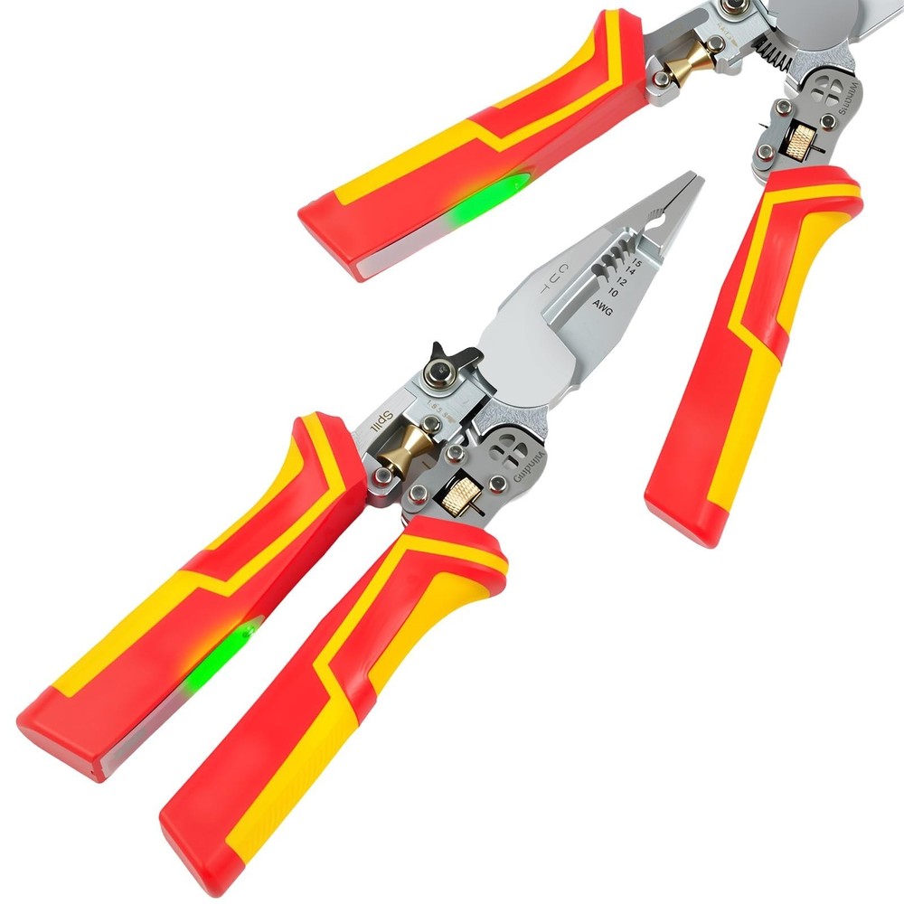 Multi Wire Stripper Tool - Wire Stripper, Voltage Tester Pliers, Ho... Fast Ship