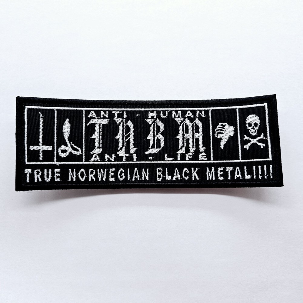 TAAKE White EMBROIDERED PATCH