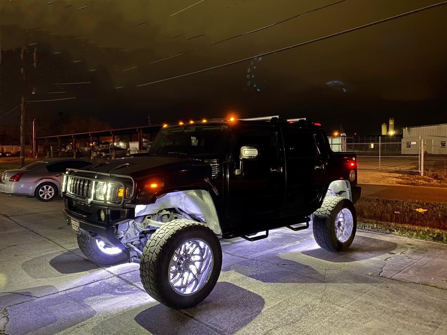 4x 15.5'' White LED Wheel Ring Lights For Truck Car Rim Lights Bluetooth Control