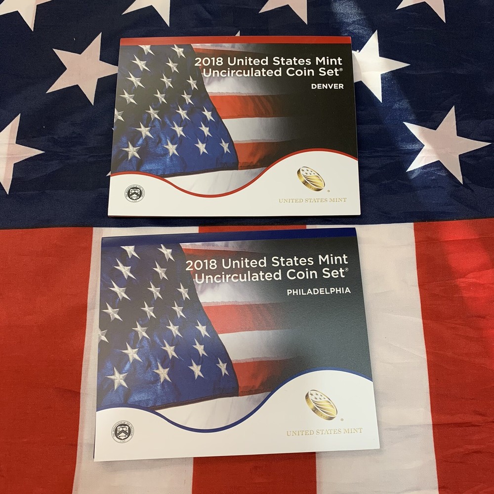 2018 Mint Set. Complete. 20 coin set. Includes 10 each "D" and "P" Mints