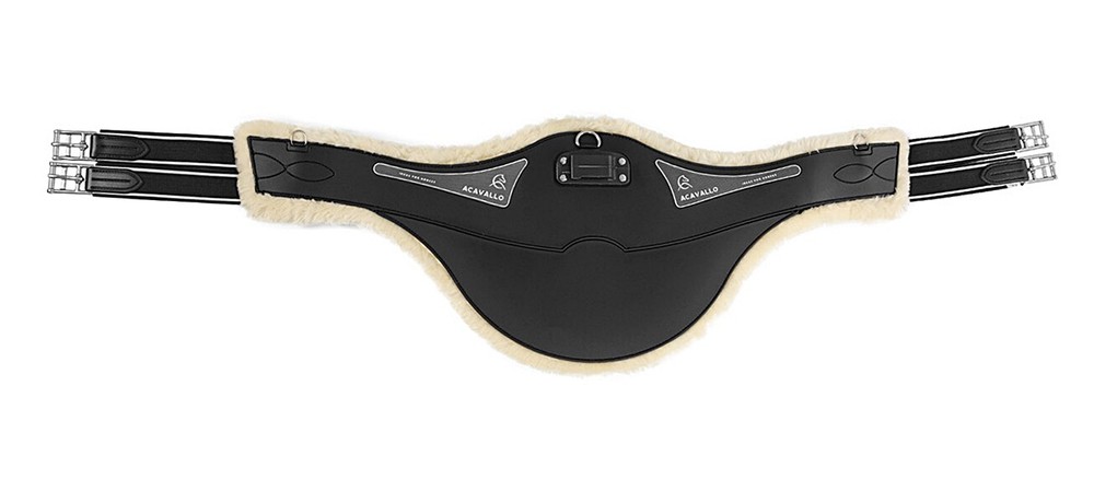 Acavallo Detachable Stud Guard Girth with PVC Gel and Wool Lining