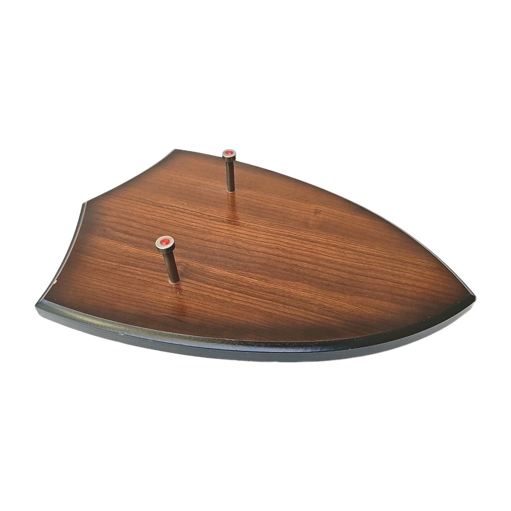 Wood Shield Sword Wall Display Plaque 9.5" X 15"