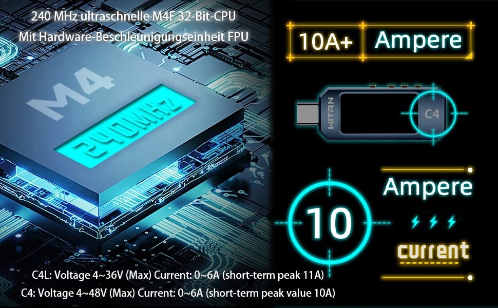 USB Power Meter PD 3.1 Type-c Tester Digital Multimeter Current C5(20bit)