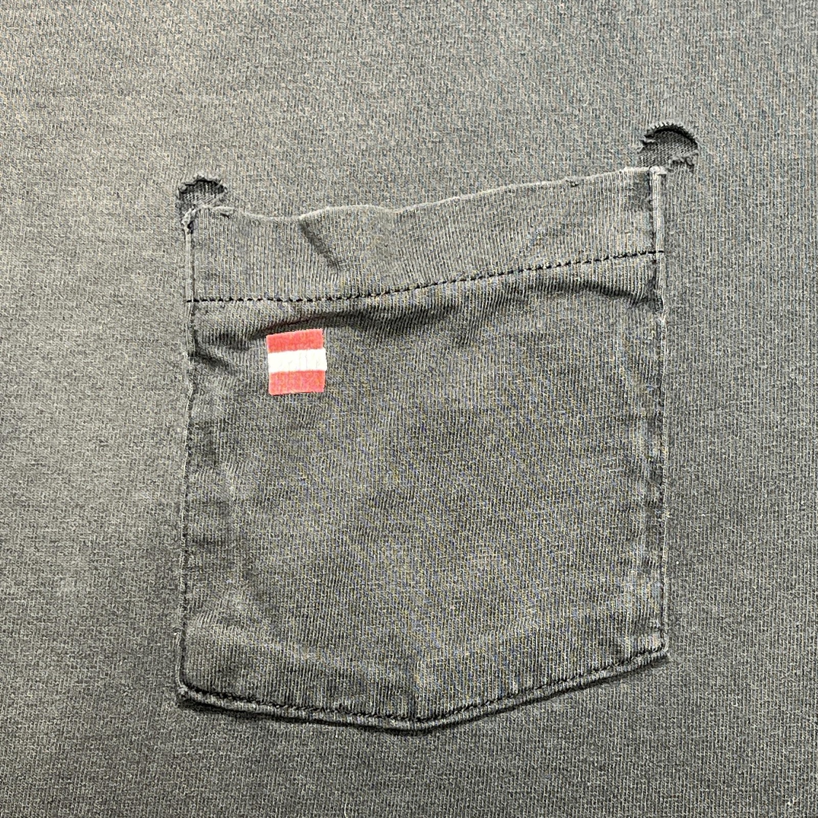 VTG Winston Racing Shirt Mens XL Black Thrashed Faded USA Made Single Stitch 90s