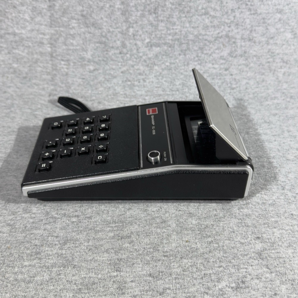 Vintage Sharp EL-808 LCD Liquid Crystal Display 1973 Calculator With Case