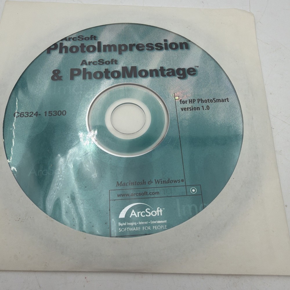 Arcsoft Photo Impression Montage Windows XP Disc Untested As Is D2A