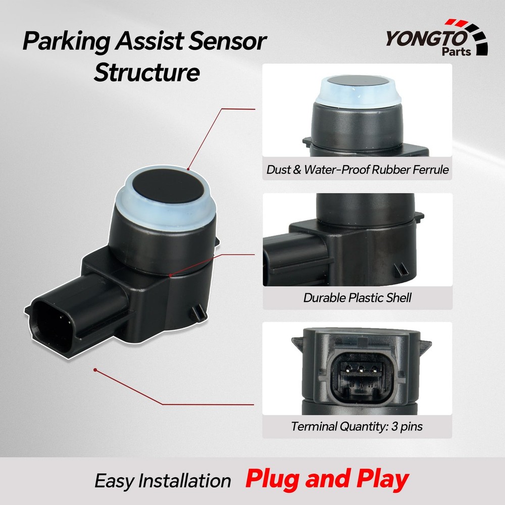 15239247 4Pcs Reverse Backup Parking Assist Sensor Compatible with Chevy Silv...