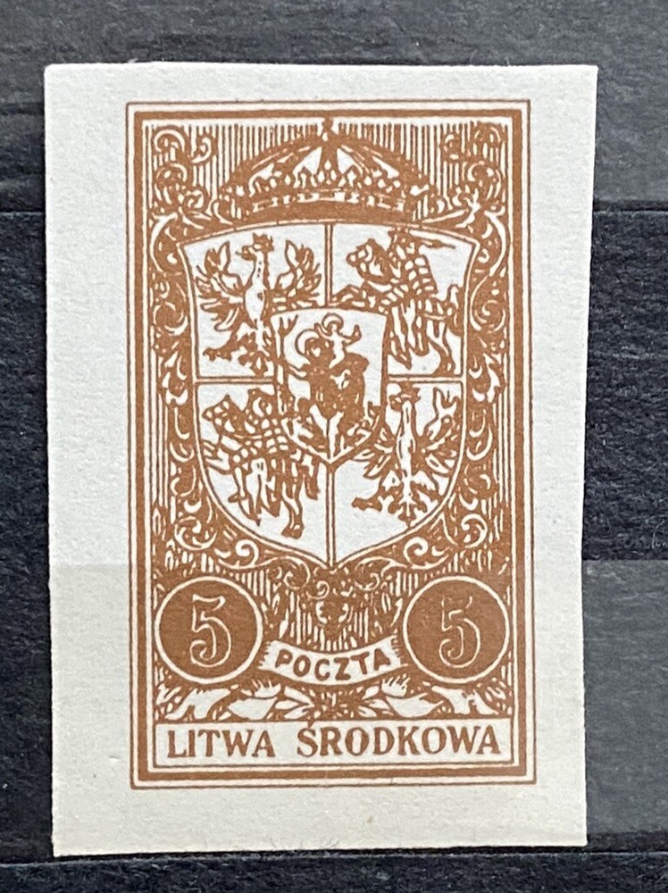 Central Lithuania 1921 5M MNH 4FM188