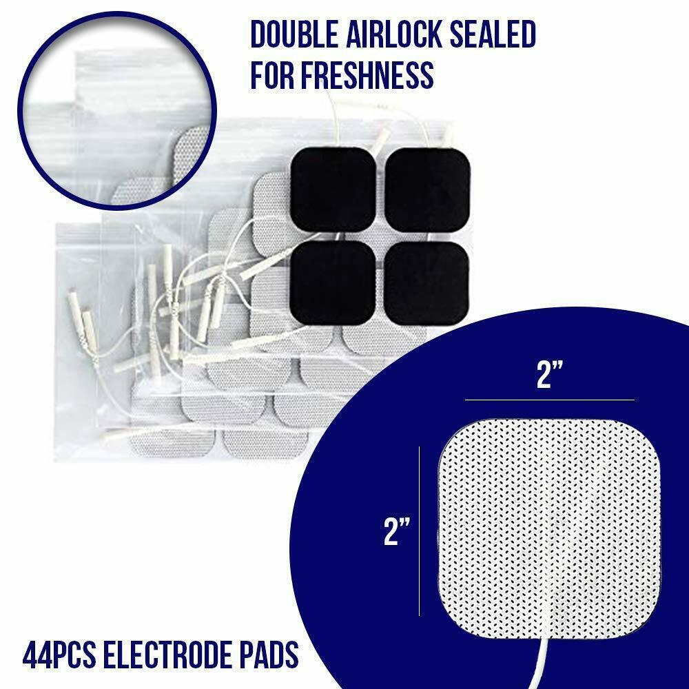 TENS Electrode Pads EMS Replacement Unit 7000 3000 2x2 Muscle Stimulator BULK