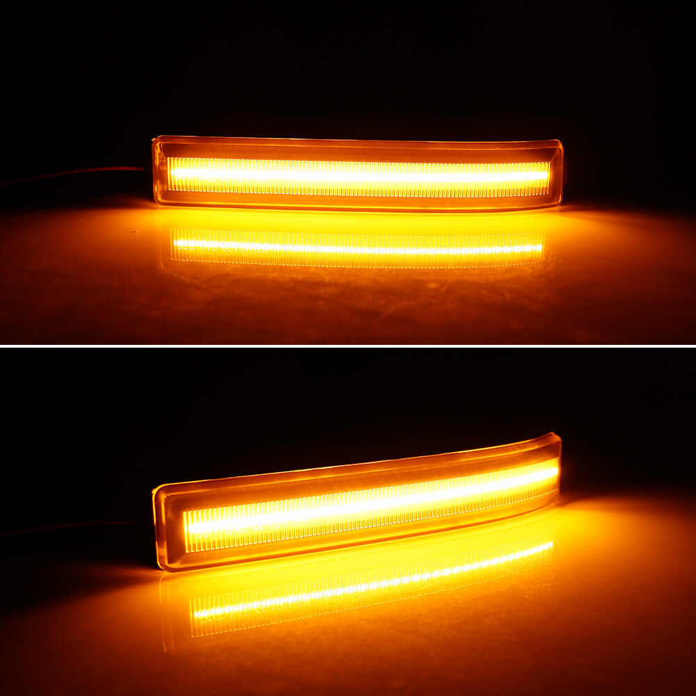 Fits 09-14 Ford F-150 Clear Lens Side Mirror Turn Signal Marker Reflector Lights