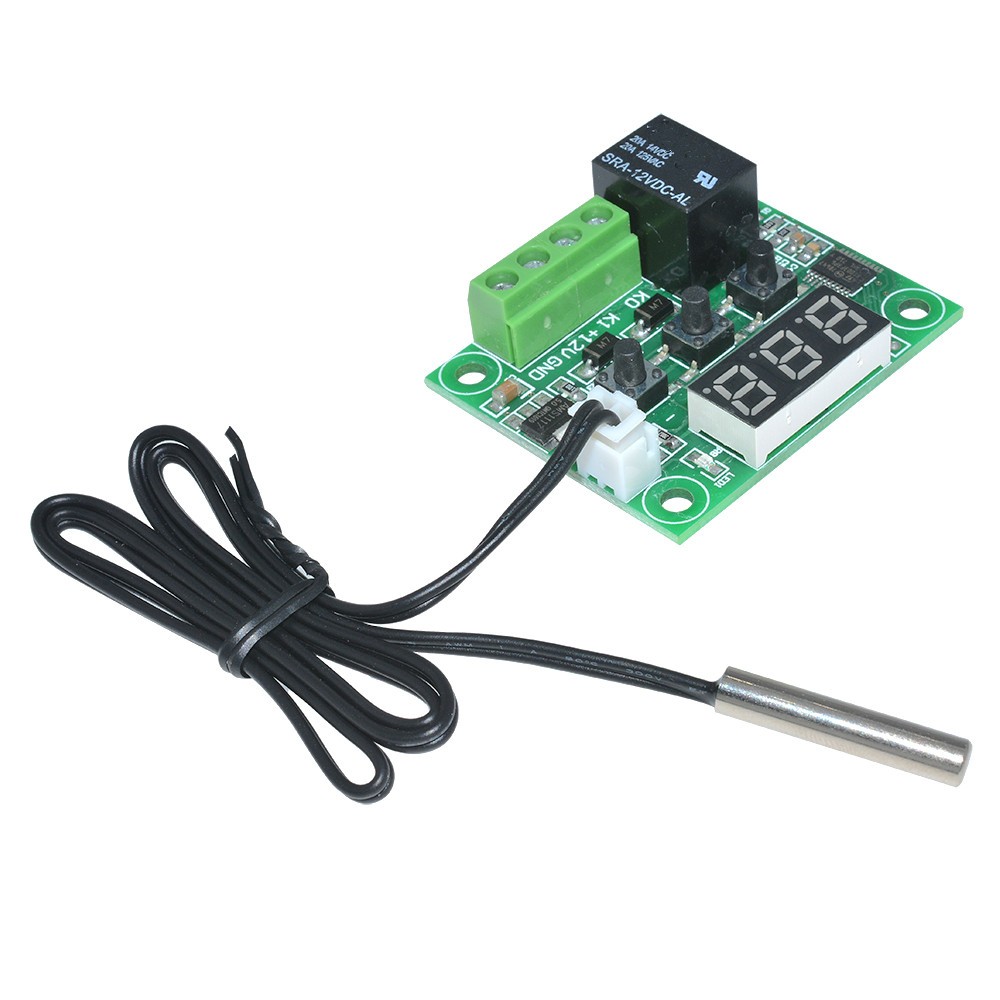 2Pcs W1209 12V -50-110°C Digital Thermostat Temperature Control Switch Sensor