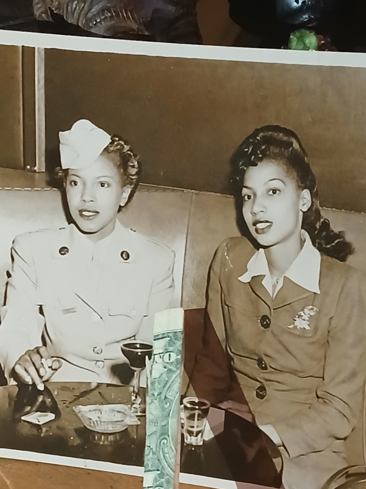 Antique African American* COLORED FEMALES SOLDIERS * SEATTLE WASHINGTON