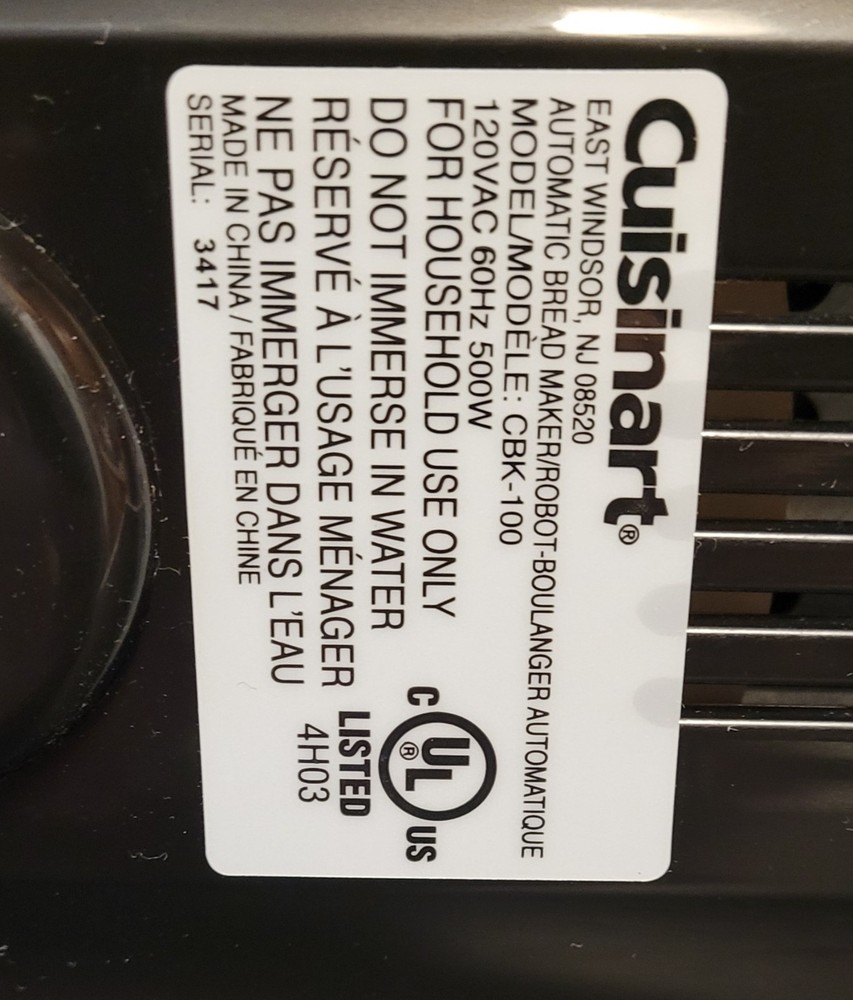 Cuisinart Automatic Programmable Stainless Steel Bread Maker CBK-100