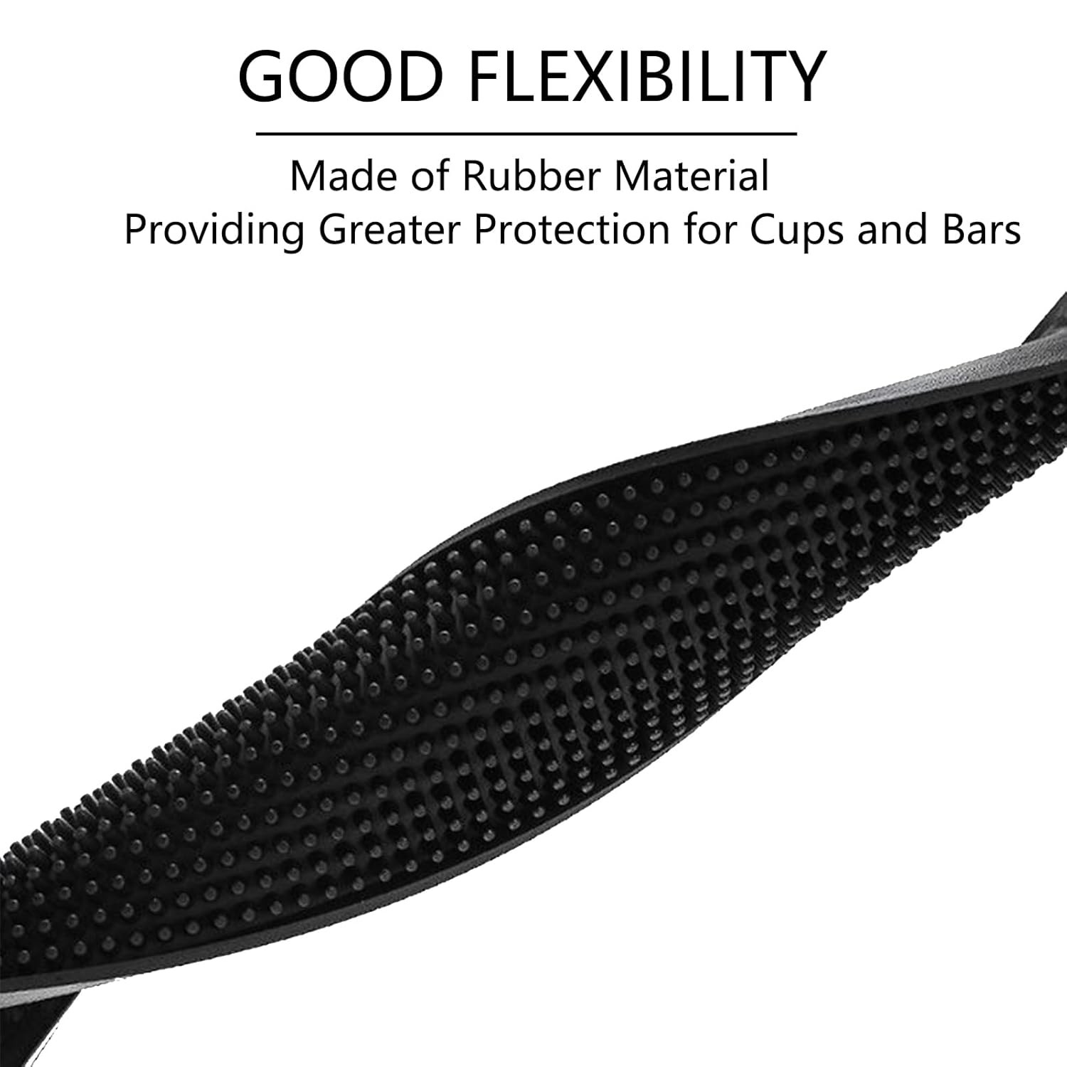 Rubber Barber Mat & Bar 18 x 12 Inch,Hairdressing Tool 18*12*0.4In, Black