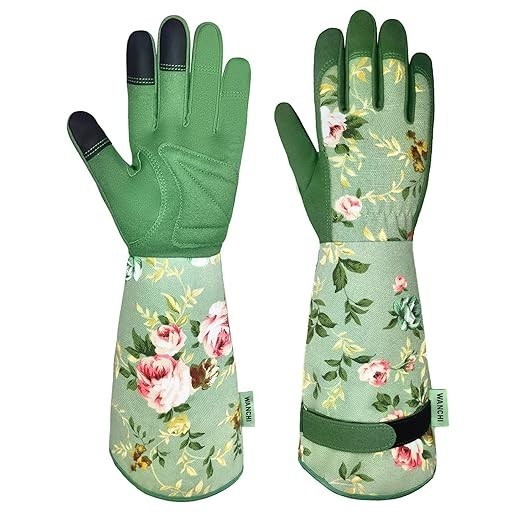 WANCHI Gardening Gloves, Durable and Comfortable Women's MEDIUM