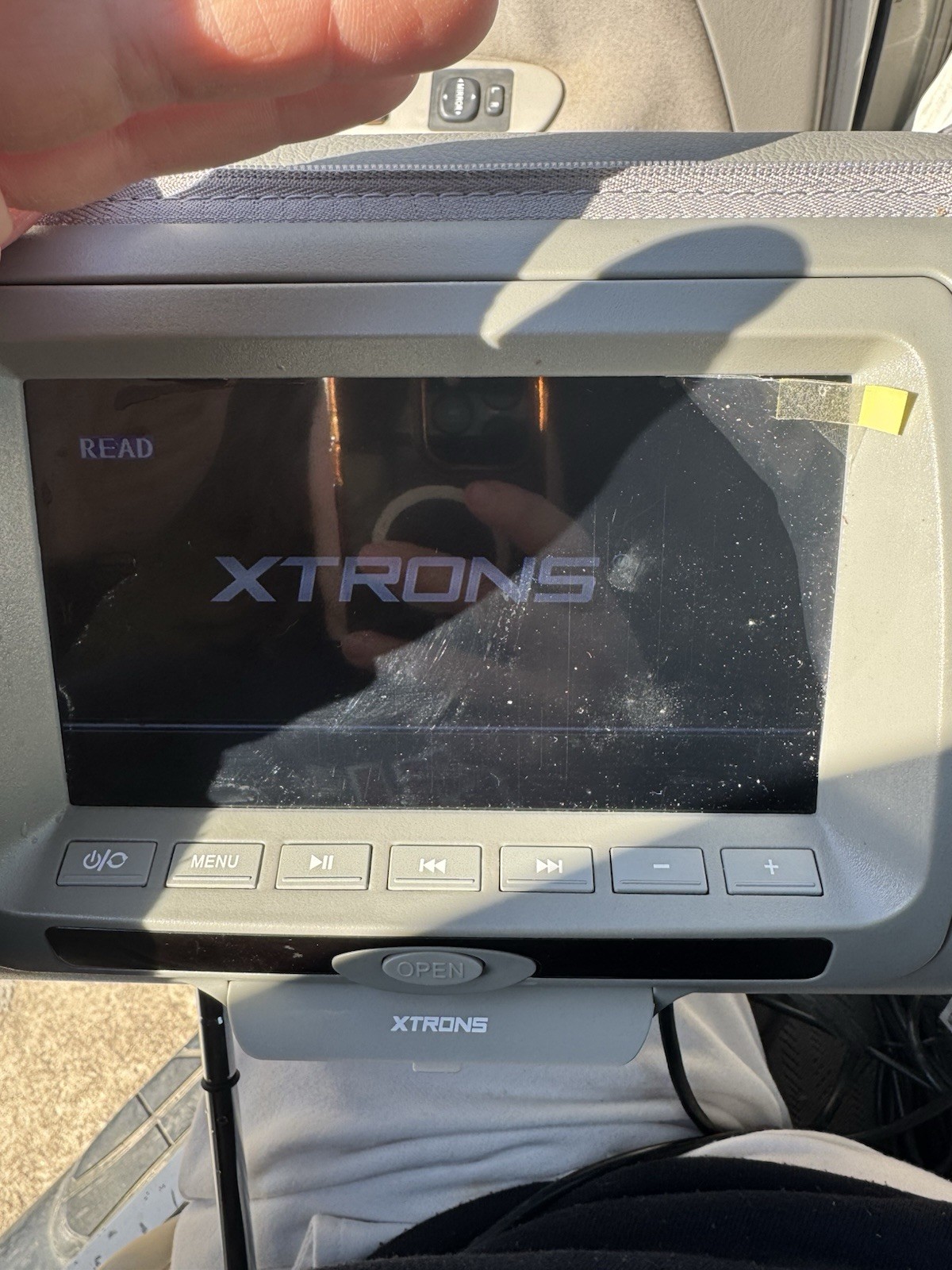 2 XTRON 7” Headrest HD TV Monitors With DVD Players USB/SD For UNIVERSAL Works