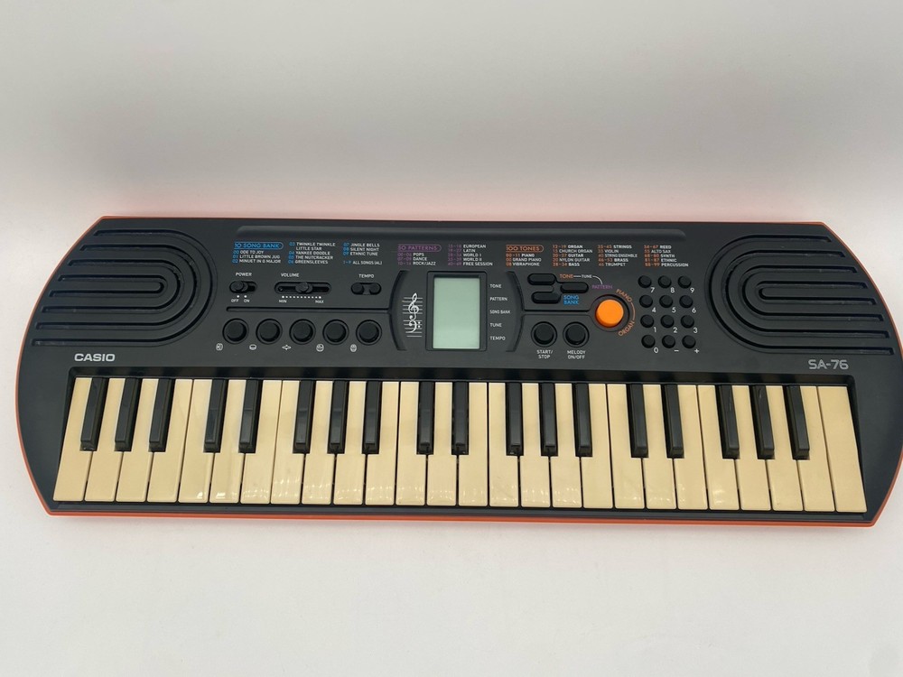 Casio SA-76 44-Key Mini Keyboard 100 Tones 50 Rhythms Tested
