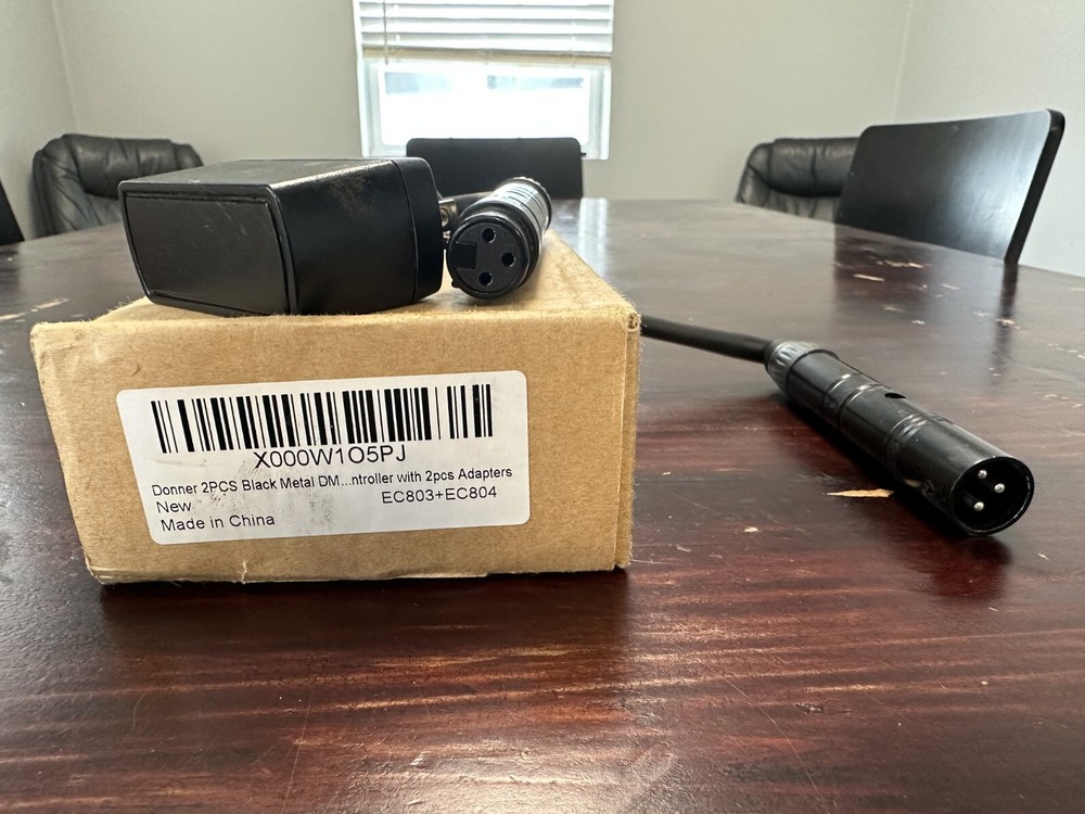Donner Black Metal DMX Controller Adapter (2)EC803+(2)EC804