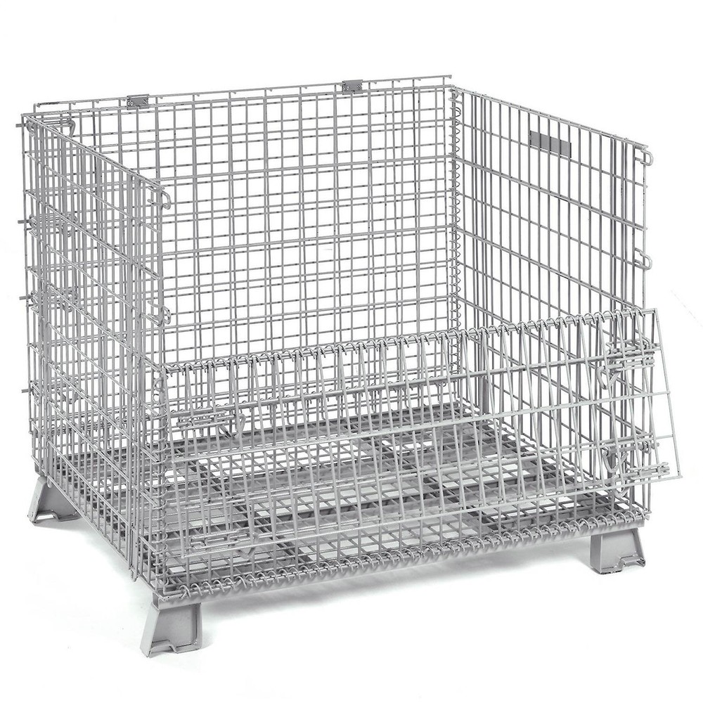 40x32x34-1/2 Folding Wire Container 5000 Lb Capacity