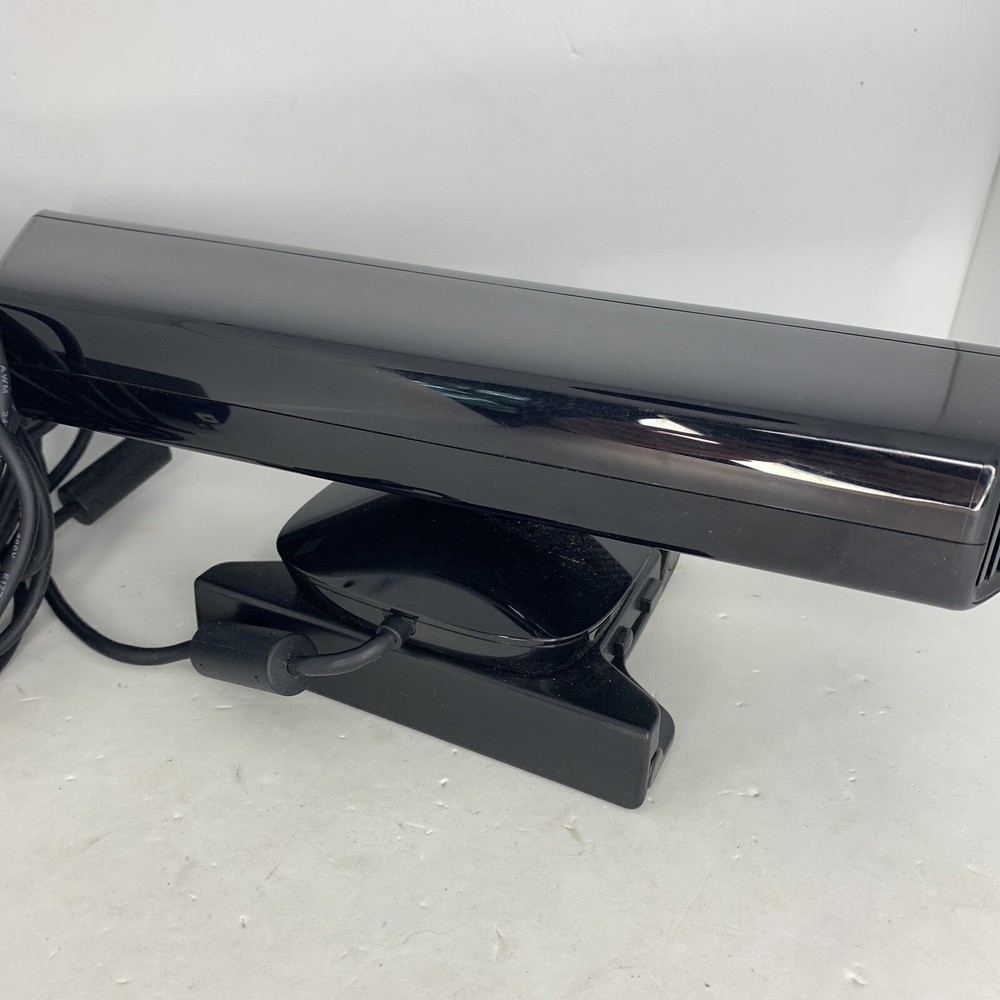 Microsoft XBOX 360 Kinect Sensor Bar Model 1414 Black with Power Adapter