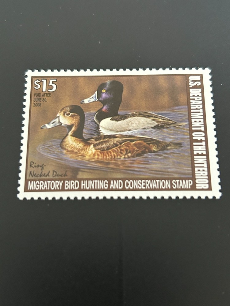 RW74 Hunting Permit VF MNH