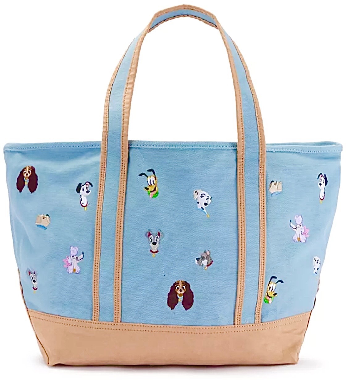 2026 DISNEY THE DISNEY STORE EST 1987 DOGS LARGE CANVAS TOTE BAG & LAPEL PIN SET