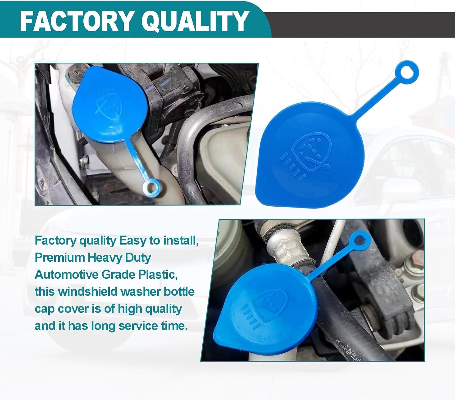Washer Fluid Reservoir Cap Small Ring Lid Cover Compatible with Accord Civic CRV