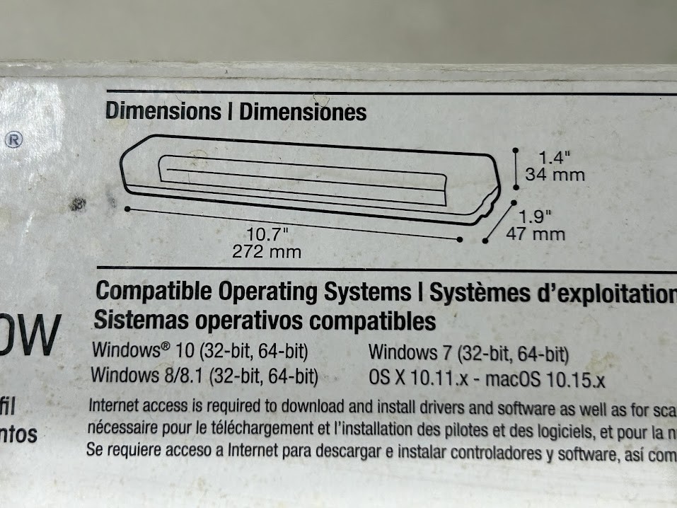 Epson Rapid Receipt RR-70W Wireless Receipt & Document Scanner NEVER USED