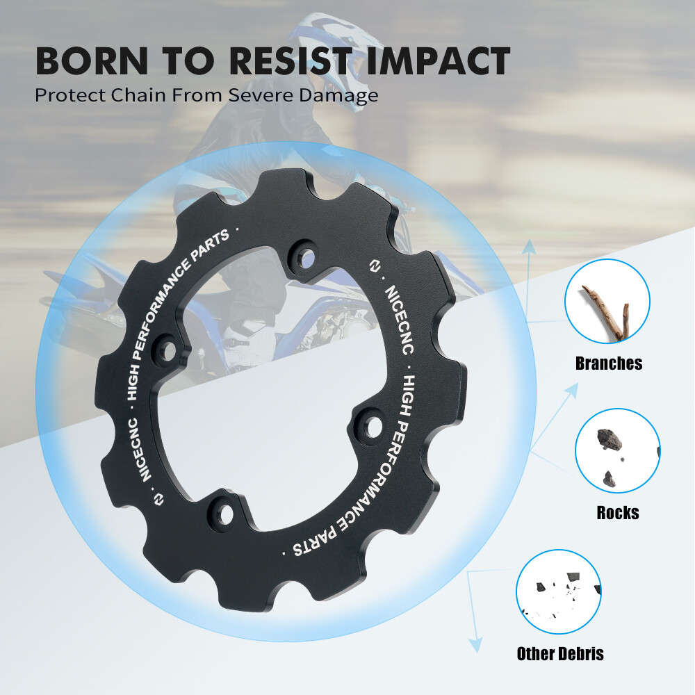 Rear Sprocket Cover Chain Guard Protector For Yamaha Raptor 700 YFM700 2006-2024