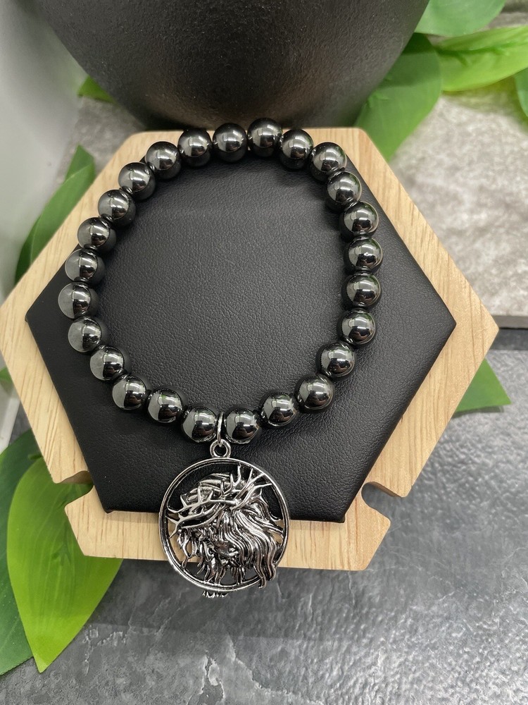 Handmade Metallic Beaded Stackable 7" Plus Stretch Bracelet New Savior A4580