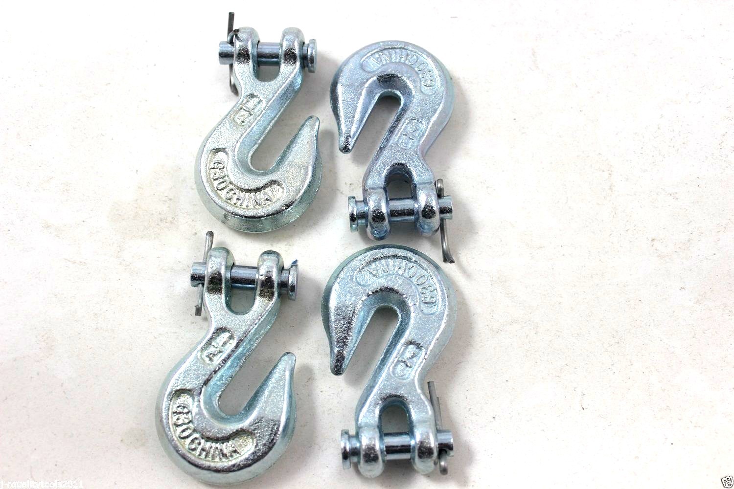REPLACEMENT CHAIN ENDS CLEVIS GRAB HOOK LOGGING TOWING EQUIPMENT G30 1/4" SET