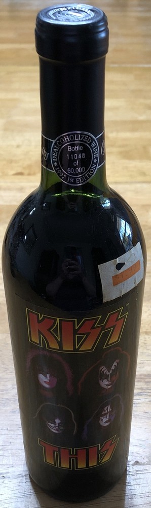 De-alcoholized KISS THIS Wine Bottle - 1997 1st Edition - 11048/60000 Unopened