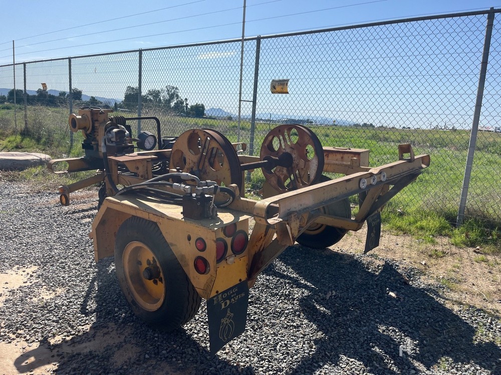 1986 Harper Line Pulling Winch Trailer # 4457