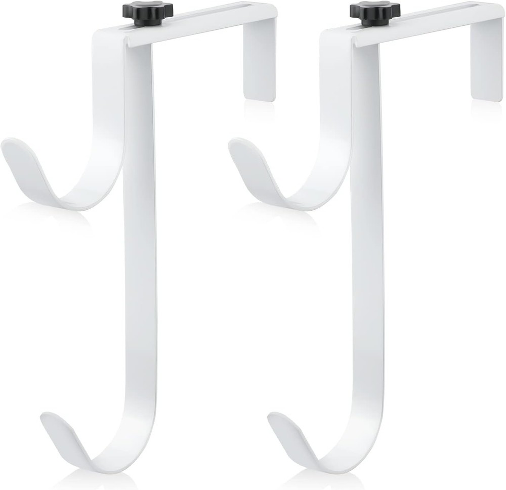 2Pcs Double Pool Pole Hooks, Adjustable Thickened Panel Pool Fence Equipment Hoo