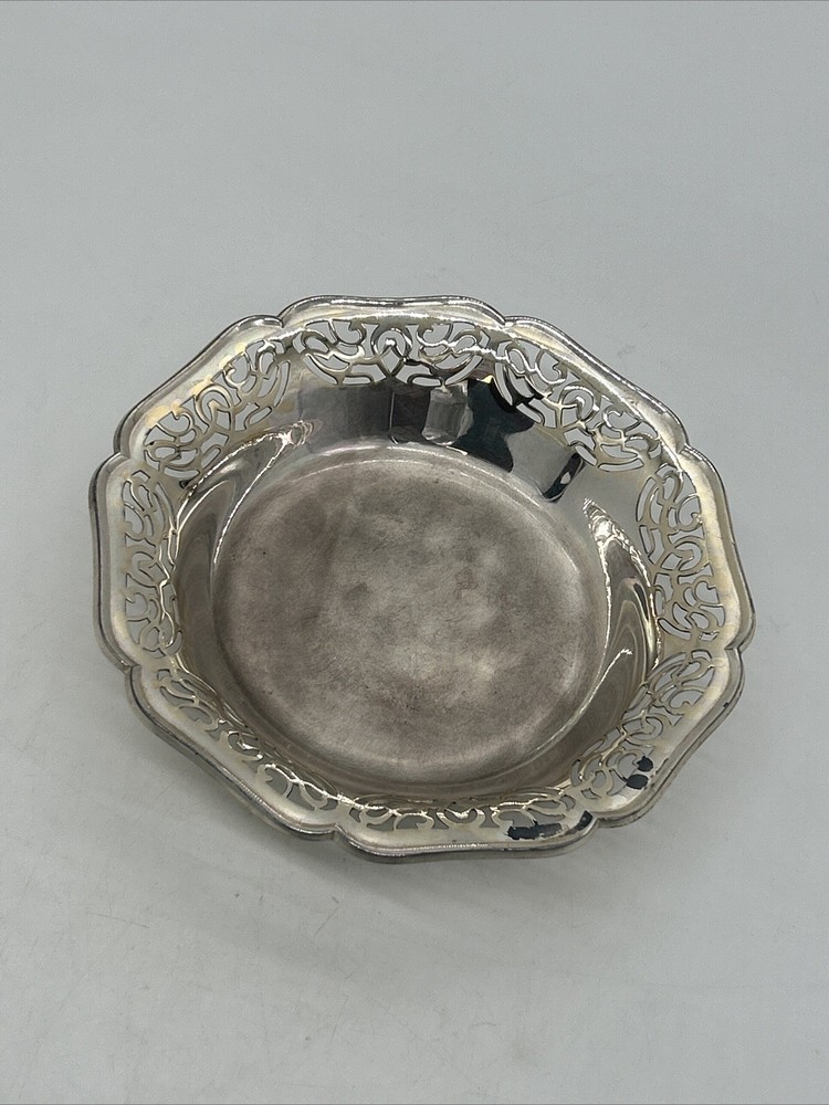 Vintage WMF IKORA Germany Silver Plated Footed Candy Bowl Trinket Dish #3815