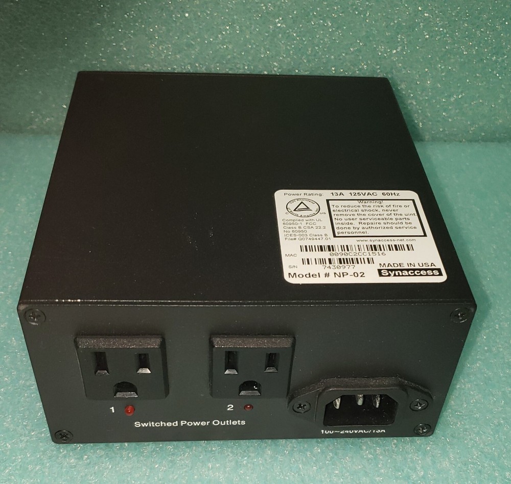 Synaccess NetBooter NP-02 Remote Power Reboot System