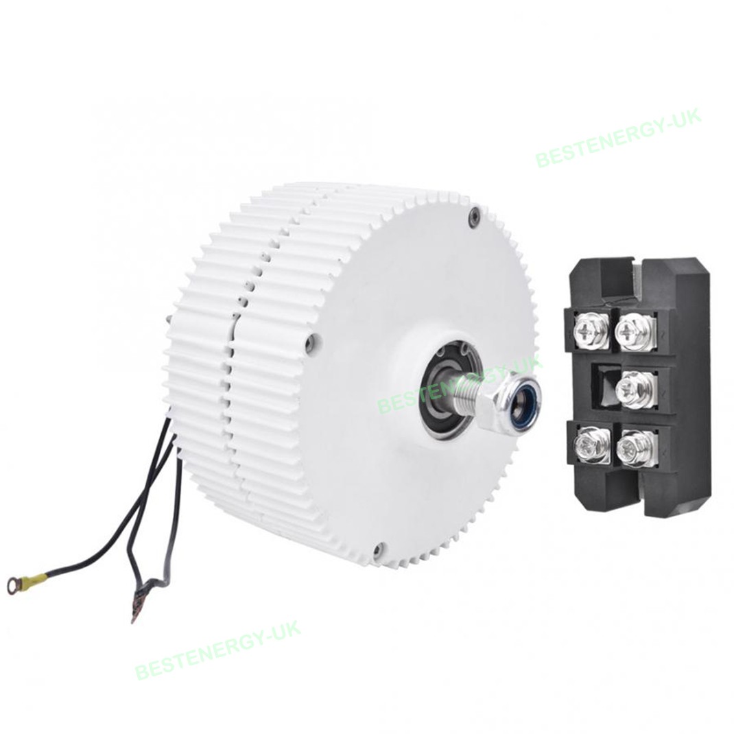 3000W Wind Turbine Permanent Magnet Generator Alternator Motor Kit 12V/24V/48V
