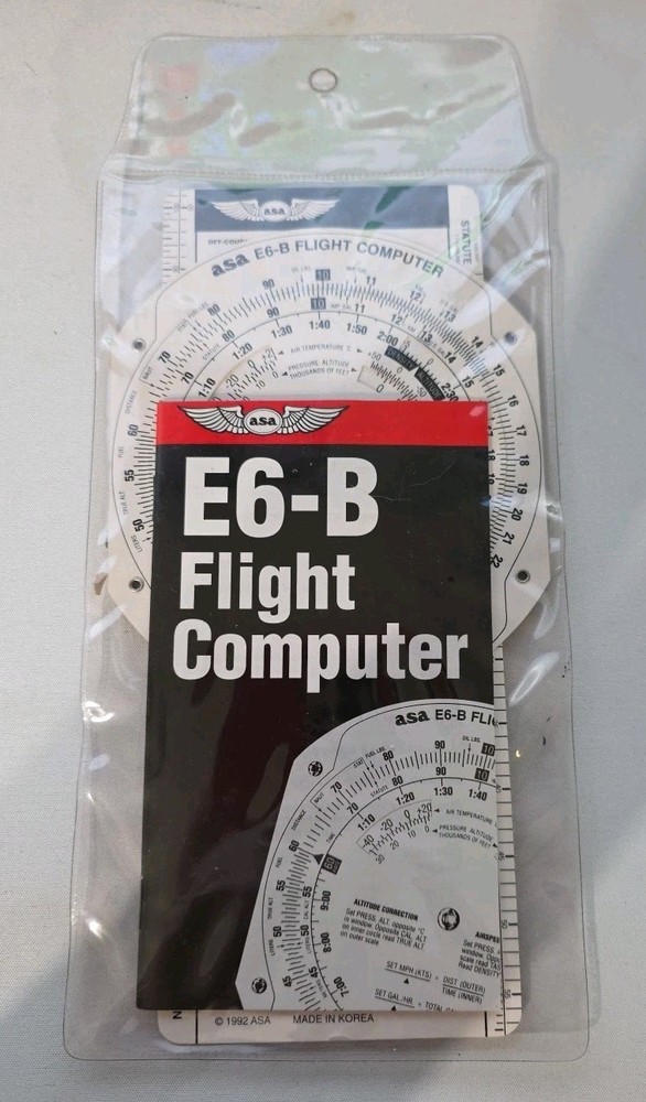 ASA E6-B Metal Flight Computer ASA-E6B 1992