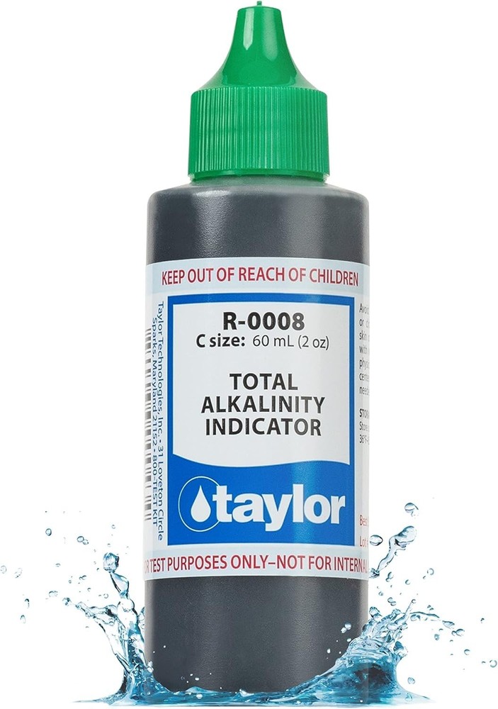 R-0008-C, Total Alkalinity Indicator, 2 Ounce, For Testing Total Alkalinity L...