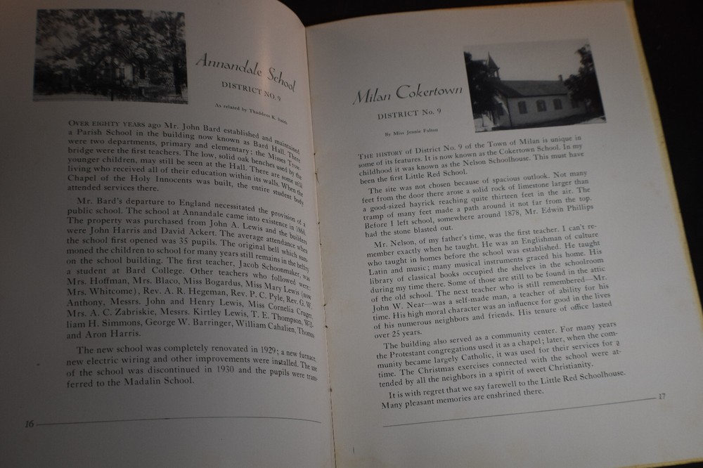 1939 Red Hook School District Dedication Exercises Booklet