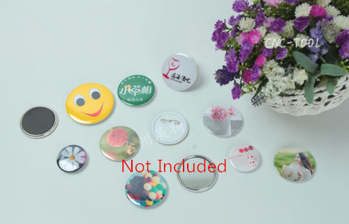 110V Pneumatic Badge Machine Button Maker Round Badge Making with 44mm Mold