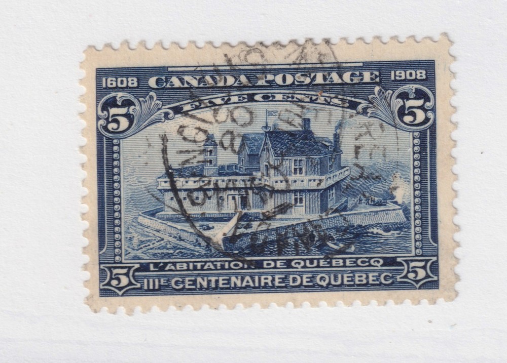 CANADA #99 nice postmark USED Quebec Tercentenary very fine