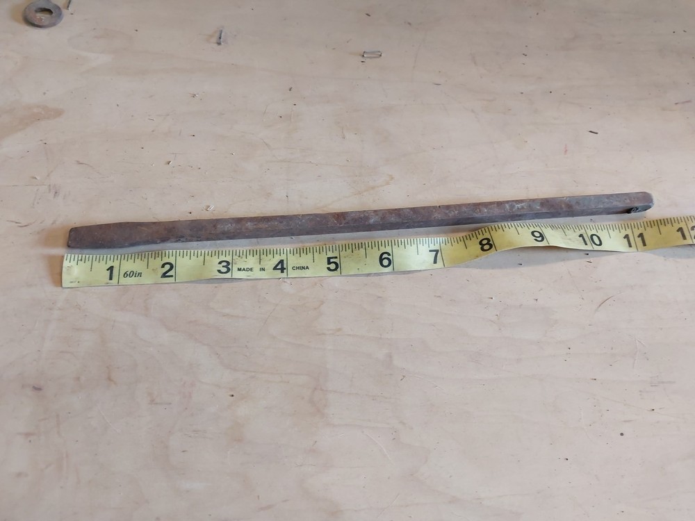 Old Vintage Rusty Cast Iron Chisel 11" X 0.5"