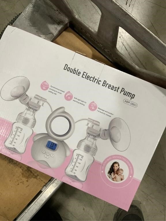NEW-Double Breast Pump, Multiple Charging Options, Night Light, 3 Modes, LCD