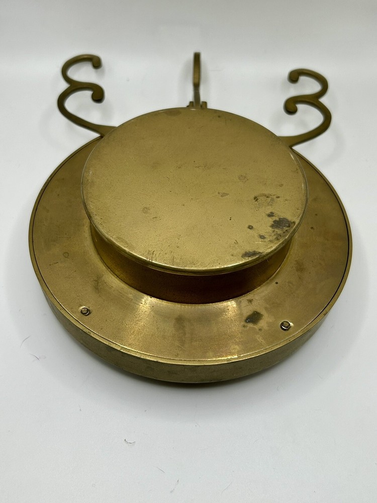Vintage Heavy Solid Brass Table/ Mantle Clock Made In India, Tested