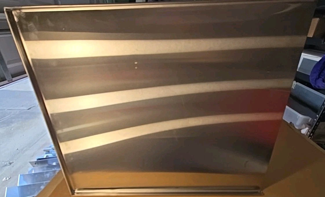 ECOLAB LOAD-N-FOLD 21" X 25" Stainless Steel Fold Down Wall Table Made in U.S.A.