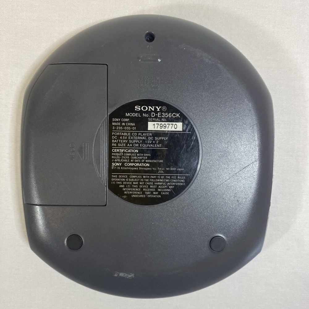 Sony Walkman D-E356CK CD Player ESP MAX Car Ready – Tested & Working