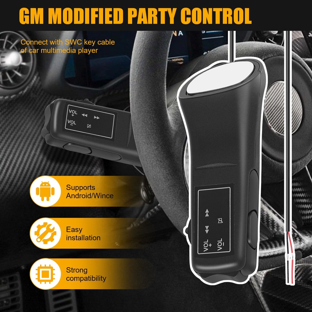 Car Steering Wheel Button Remote Control Lights Car Navigation Dvd / 2 Din2239